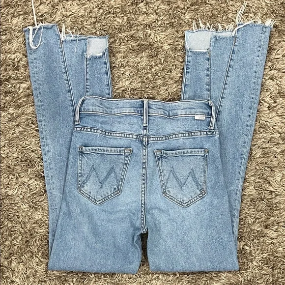 MOTHER The Insider Crop Step Fray Jeans – Size 25 - Picture 8 of 13